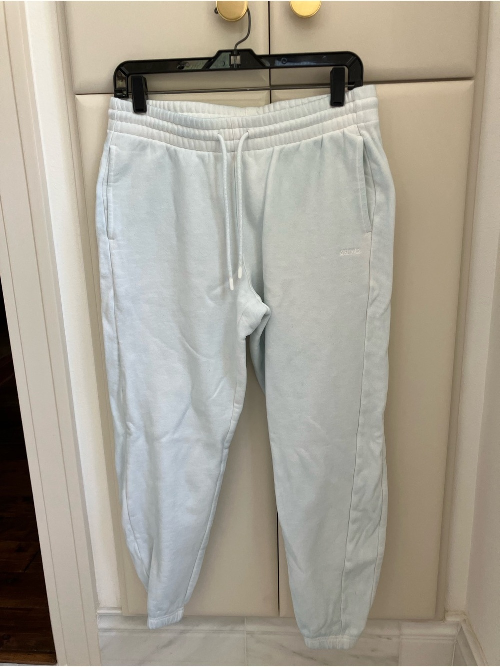 Aritzia white Embroidered Sweatpants